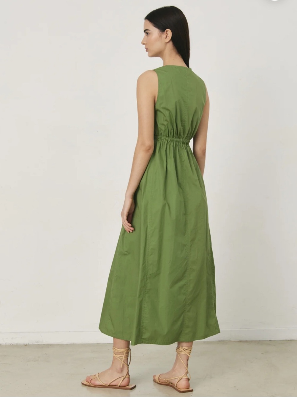 NWT - Deluc Rubens Dress in Olive Green - Picture 2 of 4